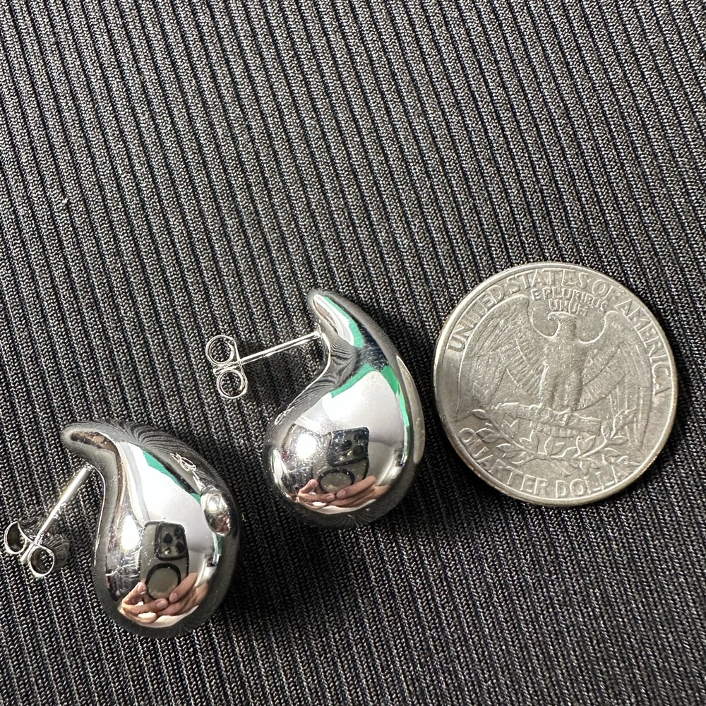 Teardrop earrings - Picture 2 of 2